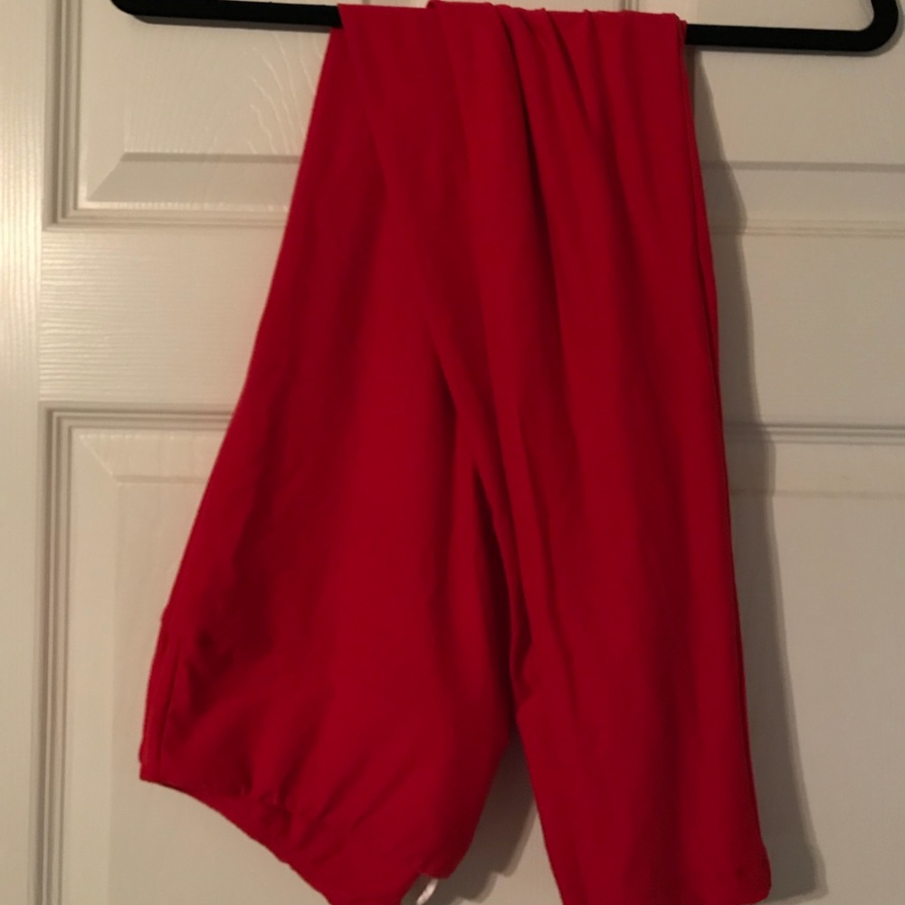 LuLaRoe Tall & Curvy TC Leggings Solid Bright Red
